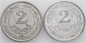 2 Pengö 1944 BP 2 coins Miklós Horthy WWII. Coin