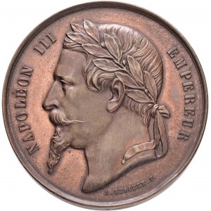 Frankreich Napoleon III. 1. Preis gute Kultur M.Ollivier 1865 Rand