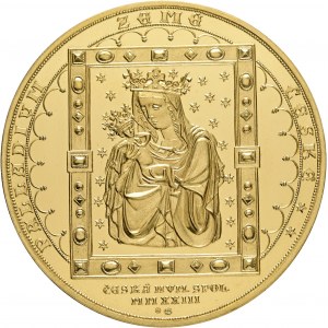 Złoto Czech Rep. 2023 PALLADIUM Czeski kraj etue, certyfikat, niezwykły okaz