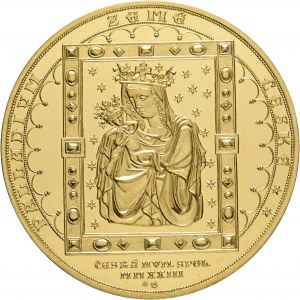 Złoto Czech Rep. 2023 PALLADIUM Czeski kraj etue, certyfikat, niezwykły okaz