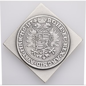 Argent 1 Thaler MAXIMILIEN II. 1574/2023 certificat, poinçon, numéroté No. 107