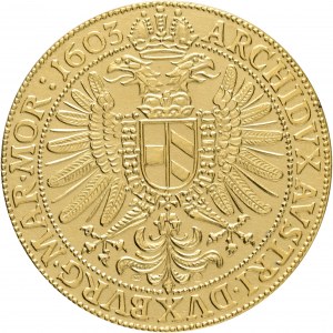 Gold 5 Dukaten RUDOLPH II. 1603/2023 nur 30 Stück.