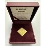 Zlatý certifikát 2 dukáty Clipe MAXIMILIAN II. 1674/2023, razidlo, číslované č. 39