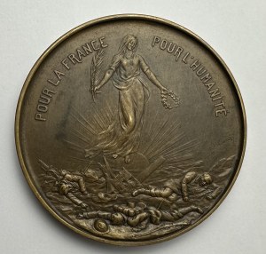 Bronze Frankreich Medaille Zum Gedenken an die Gefallenen für Frankreich für die Menschlichkeit schlagen
