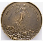Medaglia di bronzo per la Francia In memoria dei caduti per la Francia per il pugno dell'umanità