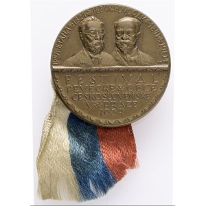 Bronze Czechoslovakia 1934 Festival of the singing community with Smetana and Dvořák