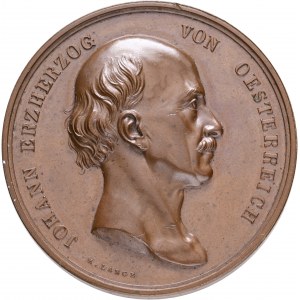 Bronze Österreich Ungarn Franz Joseph I. Schützenfest Schöna 1851 Meran
