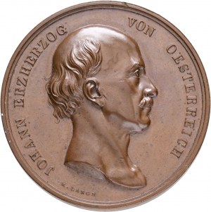 Bronze Österreich Ungarn Franz Joseph I. Schützenfest Schöna 1851 Meran