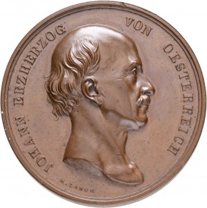 Bronze Autriche Hongrie Franz Joseph I.Festival de tir Schöna 1851 Merano