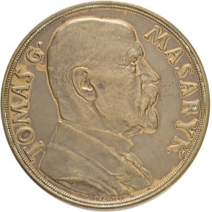 Bronze Tchécoslovaquie 1935 Anniversaire du Président T.G.Masaryk