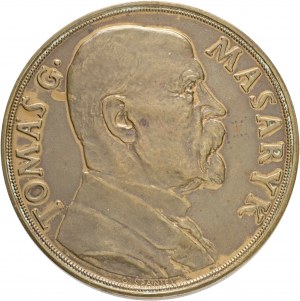 Bronze Tschechoslowakei 1935 Geburtstag von Präsident T.G.Masaryk