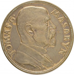 Bronze Tchécoslovaquie 1935 Anniversaire du Président T.G.Masaryk