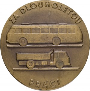 Czechoslovakia Medal for driver for long servis ČSAD Ostrava etue