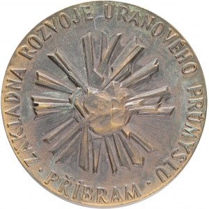 Czechoslovakia Medal 1973Uranium industry Příbram etue