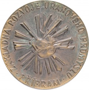 Czechoslovakia Medal 1973Uranium industry Příbram etue