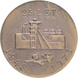 Czechoslovakia Medal 1973Uranium industry Příbram etue