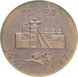 Tschechoslowakei Medaille 1973Uranindustrie Příbram etue