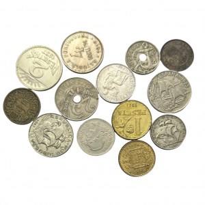 Lot de 13 pièces de différents types et années Espana Portugal