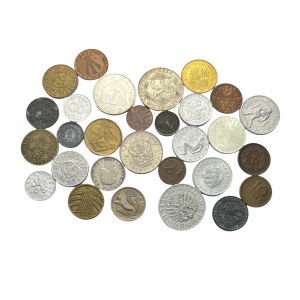 Zestaw 29 monet różnego typu i z różnych lat Austria, Czechosłowacja