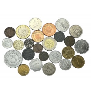 Lot de 25 pièces de différents types et années Autriche, Malte, Bosnie, Maroc