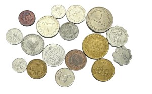 Lot of 17 coins diferent type and years Mali, Maldives, UAE, Zambia