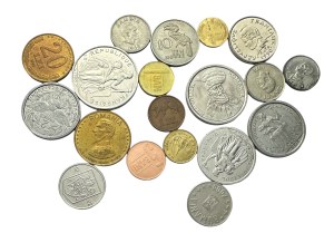 Lot de 19 pièces de différents types et années Tanzanie, Thaïlande, Zambie etc.