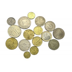 Zestaw 16 monet różnego typu i z różnych lat Bułgaria