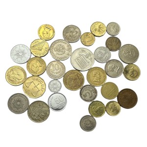 Zestaw 30 monet Urugwaj różnego typu i z różnych lat