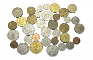 Lot de 35 pièces de différents types et années Zimbabwe, Turquie, Kenya
