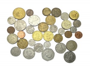 Posten von 35 Münzen verschiedener Typen und Jahre Simbabwe, Türkei, Kenia