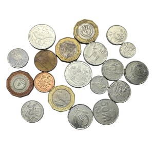 Zestaw 19 monet Erytrea różnego typu i z różnych lat