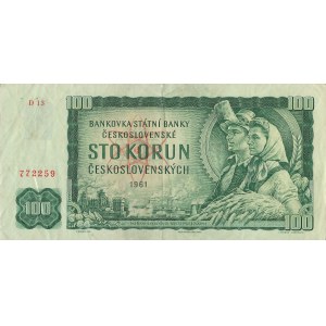 Cecoslovacchia 100 CZK 1961 D13 772259