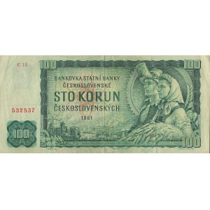 Československo 100 Kč 1961 C13 532537