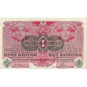 AUTRICHE HONGRIE Timbre de 1 couronne 1916 pour DEUTSCHÖSTERRREICH 1634 No.471593