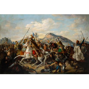Artista non specificato (XVIII/XIX secolo), Scena di battaglia