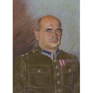 Janusz Lewartowski (20th century), Portrait of an Officer, 1943.