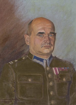 Janusz Lewartowski (20th century), Portrait of an Officer, 1943.