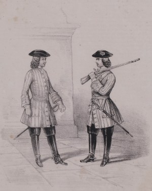 Důstojníci gardového sboru Fridricha II., l. 1851-1857