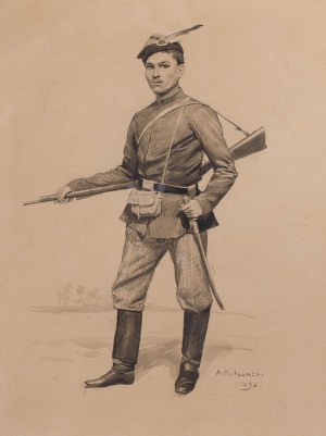 Antoni Piotrowski (1853 Nietulisko Duże - 1924 Warsaw), January insurgent, 1893.