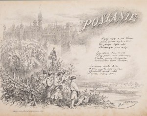 Juliusz Kossak (1824 Nowy Wiśnicz-1899 Kraków), Posłanie, 1881 r.