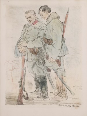 Leopold Gottlieb (1883 Drohobycz - 1934 Paryż), Śpij kolego w ciemnym grobie, 1916 r.