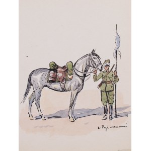 Stefan Pajączkowski (1900 Lwów-1978 Edinburgh), Lancer des 24. Lancer-Regiments