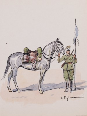 Stefan Pajączkowski (1900 Lwów-1978 Edinburgh), Lancer des 24. Lancer-Regiments