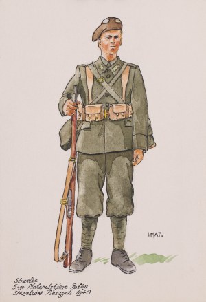 Ignacy Matuszewski (20. Jahrhundert), Schütze des 5. Kleinpolnischen Schützenregiments 1940