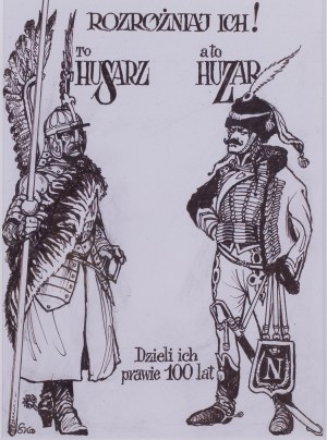 Szymon Kobylinski (1927 Warsaw - 2002 there), Hussar and hussar