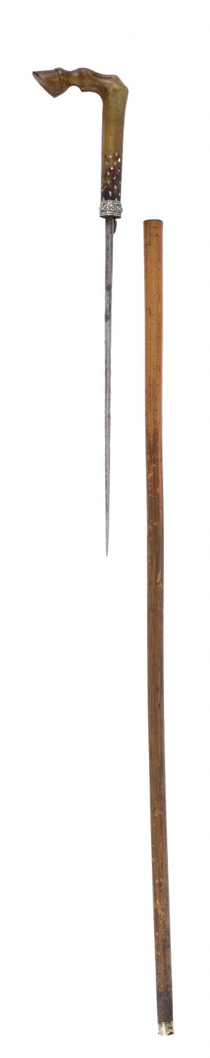 Vychádzková palica - meč, 19. storočie.