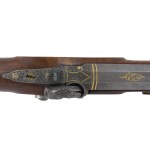 Coppia di pistole da duello in astuccio, Tadeusz Wisniowiecki, Lvov 1850 circa.