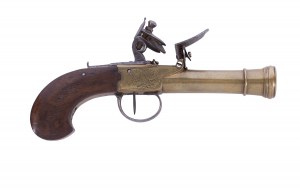 Pistola a razzo a scatola (box), XVIII-XIX secolo.