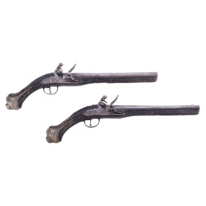 Pair of rock pistols, Western Europe, 18th century.