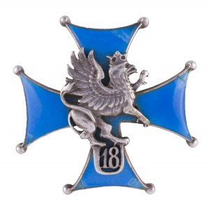 Oficerska odznaka pamiątkowa 18. Pułku Ułanów Pomorskich